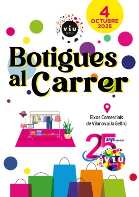 Lee más sobre el artículo Aquest dissabte 4 d’octubre torna BOTIGUES AL CARRER !!! 🛍️🎉